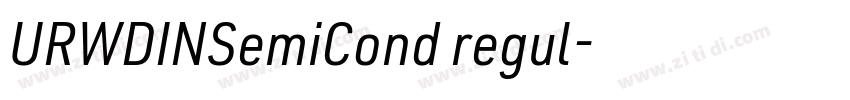 URWDINSemiCond regul字体转换
